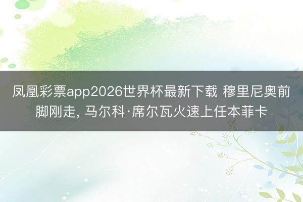 凤凰彩票app2026世界杯最新下载 穆里尼奥前脚刚走， 马尔科·席尔瓦火速上任本菲卡