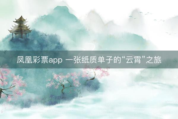 凤凰彩票app 一张纸质单子的“云霄”之旅